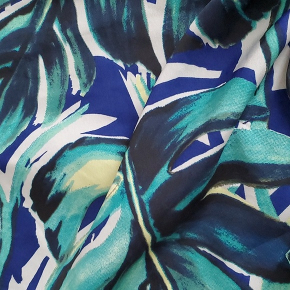 Kimono Monstera Leaf Tropical Wrap Jacket Beach Cover Up Vacation Top - Picture 5 of 10